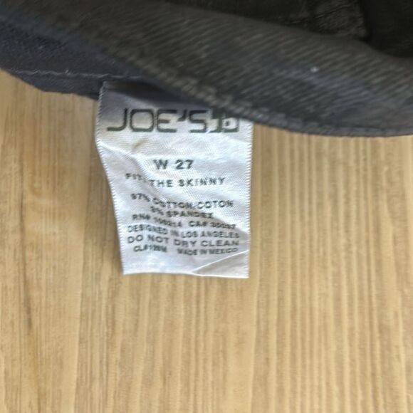 Joes Jeans Ultra slim fit Skinny Black jeans, Size 27, NWT - Picture 8 of 9